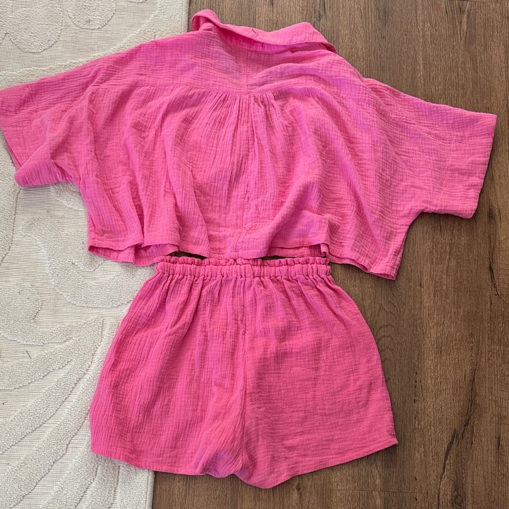 Day+Moon Pink Button Down Set - image 3